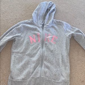 Grey Nike zip up